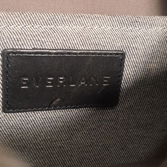 Everlane Backpack The Modern Snap Gray Twill Laptop Bag Drawstring - Picture 4 of 6